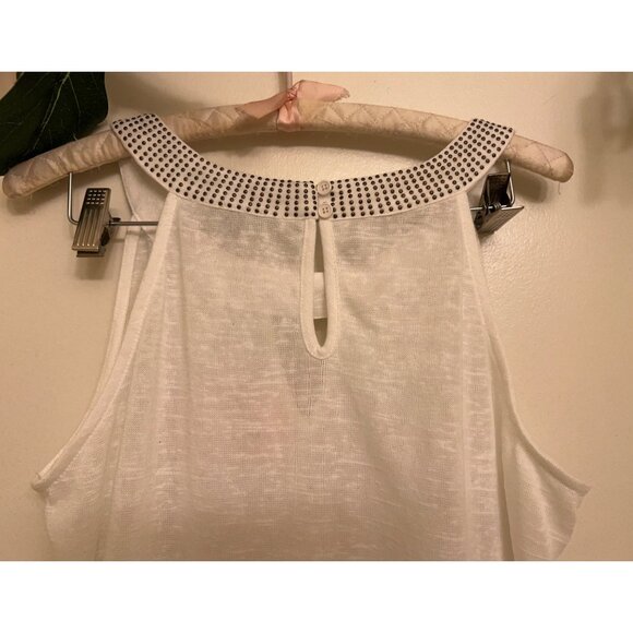 Sleeveless Tank/Tunic Studded Neck/NWT/Large - Picture 4 of 11